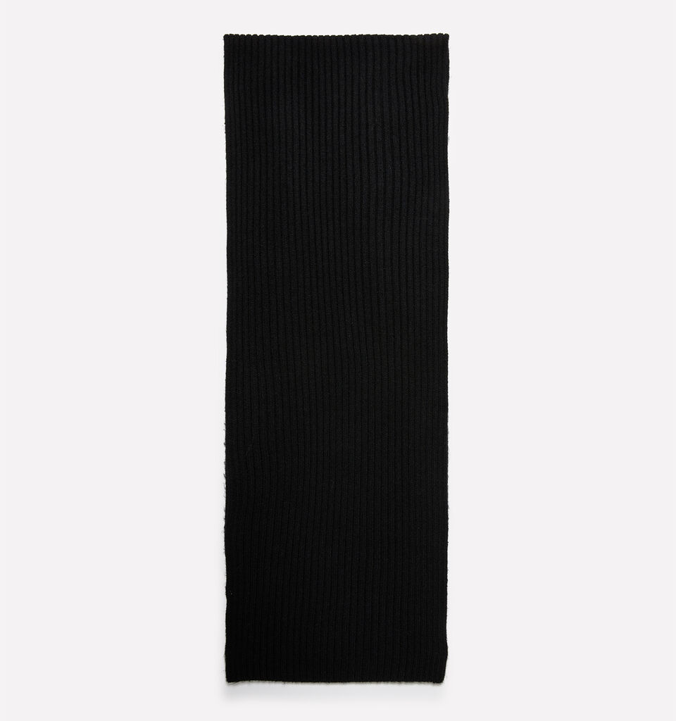 Écharpe tricotée noire - null - Noir | Sisley image number 1